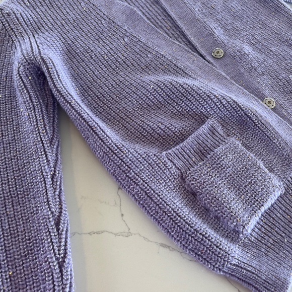 Nour Hammour purple three button sweater, size M, never worn, still with tag! - Picture 3 of 8